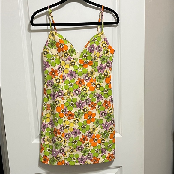 Zara Dresses & Skirts - Zara Retro Floral Mini Dress Size Medium